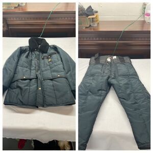 2 Piece Refrigiwear Ice wear Freezer  outfit.  Coat and Overalls. Size M